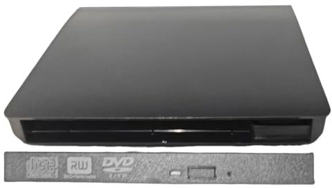 USB 3.0/USB 3.0 + Type-C Optical Drive Case 9.5mm/12.7mm SATA To USB CD ROM ODD Case Box External Mobile Enclosure External Optical Disc Drive Enclosure for Laptop Notebook (USB3.0 9.5mm)