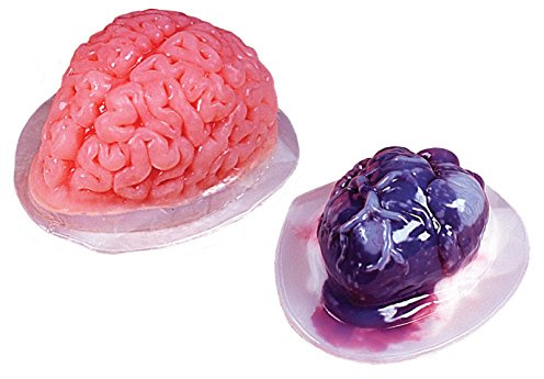 Gruseliges Gehirn & Herz Puddingform Set Heart & Brain