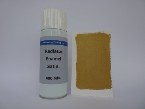 Fascinating Finishes Ltd 2 x 400ml Aerosol Gold Heat Resistant Radiator Spray Satin Paint
