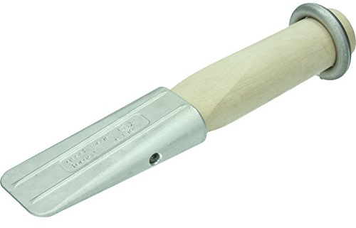 HaWe Spaltkeil mit Ring und Holzeinsatz aus Duraluminium, silber, 4 x 15 x 4 cm