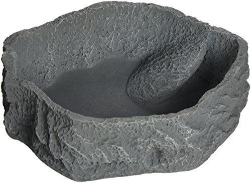JBL ReptilBar 71074 Futter Trink und Badenapf für Terrarientiere, XL, grau