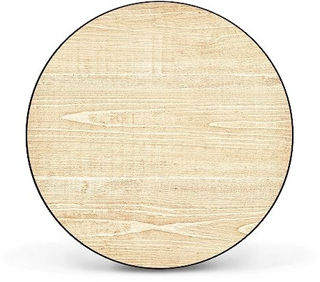 banjado Magnettafel Ø 47cm Schwarz - Magnetwand aus Metall - Magnetpinnwand als Memoboard - Pinnwand Magnettafel Küche, Büro, Kinderzimmer inkl. 4 Magnete & Montageset - Bretter