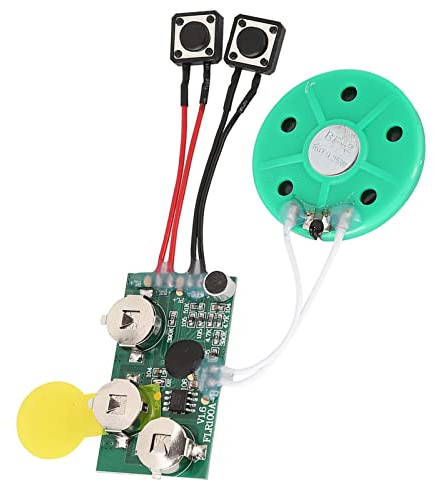 DIY Grußkarte Chip für Grußkarten, 120 Sekunden Sound Sprachaufzeichnungsmodul Gerät Chip beschreibbare Soundchip für Weihnachtskarten, kreative Geschenkboxen Kinderspielzeug