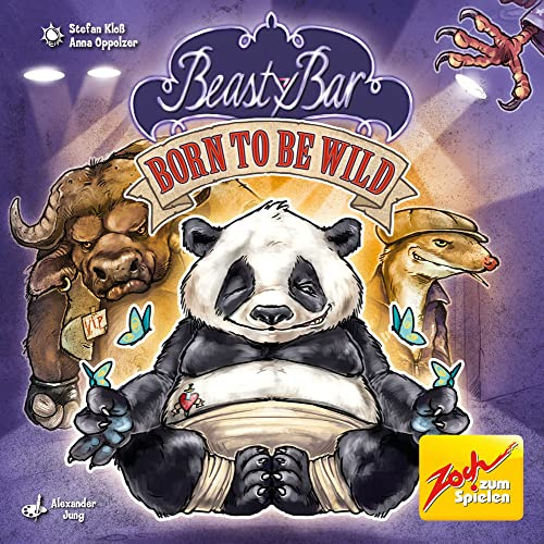 Zoch 601105143 Beasty Bar Born to be Wild – Das charakterstarke Kartenspiel - eigenständig spielbar & kombinierbar - für 2 bis 4 Spieler, Strategiespiel, für Kinder ab 8 Jahren