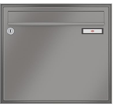 RENZ/Schattenfuge/Unterputz-Briefkastenanlage Einbau-Briefkasten mit Sprechfeld/RAL-Farbe 9007 Volumen 1/Dein-Briefkasten.de