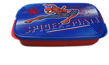 TUPPERWARE Lunchbox Clevere Pause 590 ml Spider-Man pane rosso blu Bento box