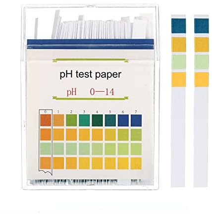 PATIKIL PH-Teststreifen 0-14 100 Indikatorpapiere Lackmus-Tester, Boden | Wasser, Lebensmittel, Alkalisäure-Tests