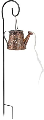 Regadera Solar Luces Al Aire Libre Retro Hervidor de Metal Arte Lámpara Decorativa Luces Solares Decoraciones Jardín Patio Paisaje Luces Decoraciones