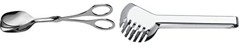 WMF Gebäckzange 17 cm, Servierzange & Bistro Nudelzange 23 cm, Cromargan Edelstahl poliert, ideal auf für Salat oder zum Servieren von Gemüse, spülmaschinenengeeignet