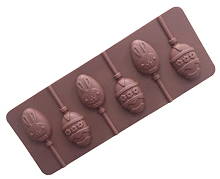 DIY Mold Making Kit 6 Cake Mold Silicone Candy Mold Stencils for Crafts Egg Ice Mold Easter Egg Molds DIY Baking Moulds Silicone Baking Mold DIY Chocolate Mold Heart Shape Silicone Mold Eggs Lollipop