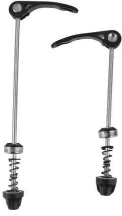 BESPORTBLE Schnellspanner Paar für Vorder und Hinterradnaben, Schwarz