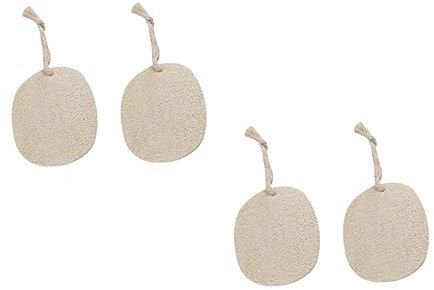 GLEAVI 4pcs Loofah Sponge Loofah Scrubber Pot Brush Oil-loofah Pad Kitchen Cleaning Brush for Dishwasher Cloth and Griddle Cleaning Pan Scrubbers for Household Use