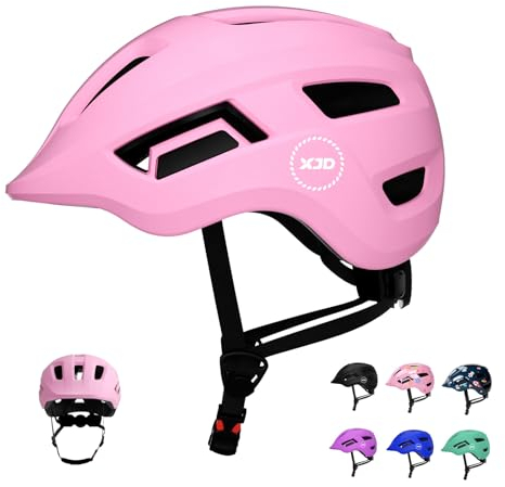 XJD Fahrradhelm Kinder, Kinderhelm für 2-8 Jahre Mädchen und Jungen, Skaterhelm Baby Verstellbar, Helm Fahrrad Kleinkind für Roller Scooter, Sporthelm (Rosa, XS)