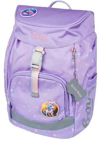 Baagl Schulranzen für 1. Klasse Mädchen, Airy Schulrucksack, Ultraleicht Schule Tasche Kinder, Schultasche, Grundschule Ranzen (Lieblingstiere)