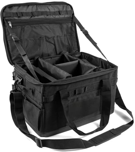 HTU Large Capacity Camping Cooking Utensil Organizer 30L Barbecue Tool Storage Bag Collapsible Multifunctional Utility Camping Supplies