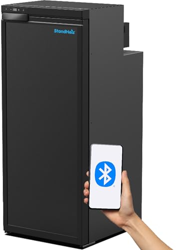 StandHeiz Frigorifero portatile 90L soluzione ideale per camper e auto, campeggio, con congelatore fino a -20°C, alimentato a 12V, 24V e 230V, silenzioso e a risparmio energetico.