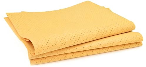Tek Automotive Premium Perforated Synthetic Chamois Leather - Twin Pack, 55x45cm - Car Drying Cloth, Highly Absorbent, Streak-Free, Fast Drying, Ideal for Car Cleaning Kit & Car Washing Kit
