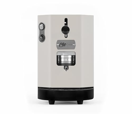 Generico Clio Deluxe Basic - Macchina da caffè a cialde ESE 44 mm (Avorio)