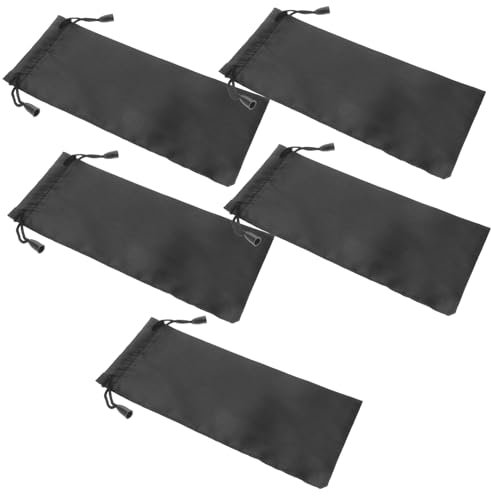 Parliky 5pcs Camping Tent Peg Pouch Black Aluminum Alloy Outdoor Storage Bag Portable Tent Stake Organizer for Hiking and Camping Accessories