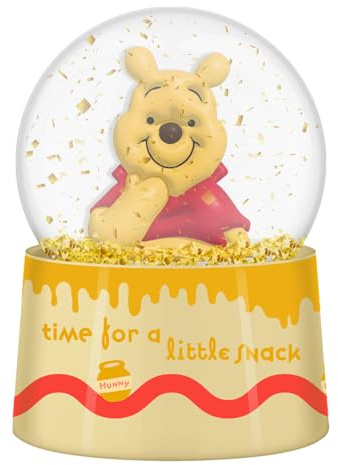Silver Buffalo Disney Winnie The Pooh “Time for a Little Snack Boxed Light-Up Snow Globe, 45mm