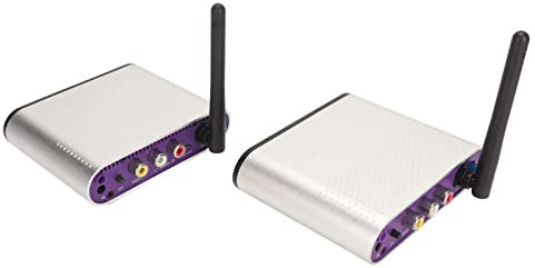 Lazmin112 Receptor Transmisor AV Receptor Emisor de Vídeo con SonidoInalámbrico, 5,8 GHz, 8 Canales, Compatible cono Varios Receptores, Rango de Uso de hasta 300 M, Modo Punto a Multipunto