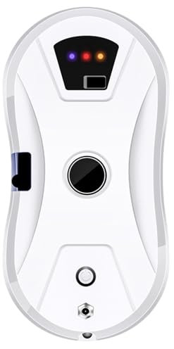 ZephyrGlow Robot Limpiador Automático, Robot Eléctrico para Limpieza de Ventanas, Limpiacristales Control Remoto Robot, 5600pa Fuerte Potencia de Succión para Todas Las Superficies Lisas,HCR-10