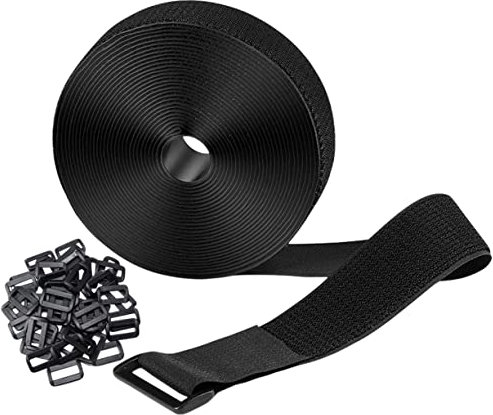 Homoyoyo Nylon Cinch Straps Hook and Loop Buckles for Organizer Reusable Cable Ties