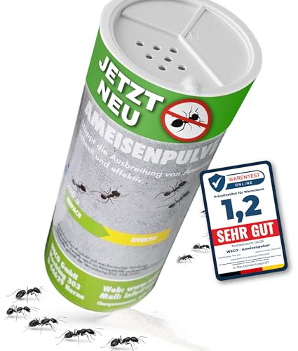 Ameisenpulver, Ameisenmittel, Ameisen Streumittel, Mittel gegen Insekten – zum Streuen und Gießen Ameisenstopp, Ameisenköder für den Innen und Außenbereich geeignet
