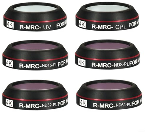 Set di filtri UV CPL ND8 ND16 ND32 ND64 in vetro ottico per fotocamera SJCAM C300 C400, compatto e leggero per viaggi all'aperto e fotografia con migliore saturazione del colore