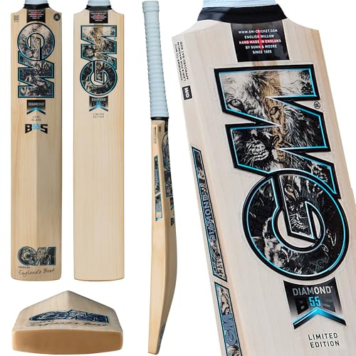 Gunn & Moore Diamond 808, Mazza da Cricket Unisex, Naturale, 5