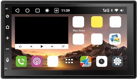 Tablet per auto Navigatore per auto touchscreen da 9, doppio Bluetooth, GPS, Carplay wireless e Android Auto(7 Touchscreen)