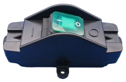 Opatiny Interrupteur à bascule bipolaire 30 A, interrupteur à cordon en ligne avec voyant lumineux, appareils et éclairage AC 250 V max