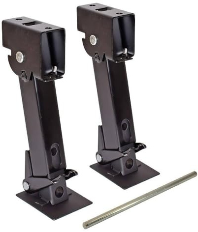 Jack stabilizzatore per rimorchio pieghevole Jack in ferro regolabile con capacità di sollevamento di 1000 libbre per camper compatibile con l'installazione universale di rimorchio e camper