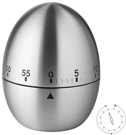 ChAusa 60 Minutes Egg Timers for Boiling Eggs, Cooking Timers for Kitchen, Magnetic Kitchen Timer for Kitchen Use and Ideal for Many Tasks Around the Home and Cooking Learning