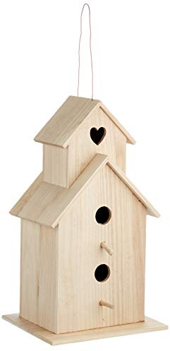 Rayher 6178300 fågelhus Saint Tropez, 22 x 19 x 39 cm