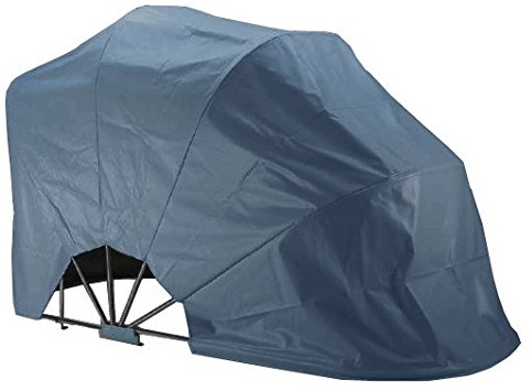 BIKEHOME, garage pieghevole per motoveicoli, per l'inverno, stabile, colore grigio scuro