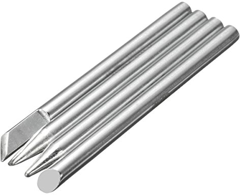 MASUNN 4Pcs Fer À Souder Électrique Pointe Tête Remplaçable 4.8mm Pour Fers À Souder 40W