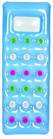 Bestway | Luftmatratze mit Fenster | Fashion Lounge | 188 x 71 cm | Farbe: Blau | ideal für Strand und Schwimmingpool