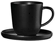 ASA, Espressotasse mit Unterer in der Farbe Schwarz, kuro, Maße; D. 6 cm, H. 6 cm, 0,08 Liter, 19011190
