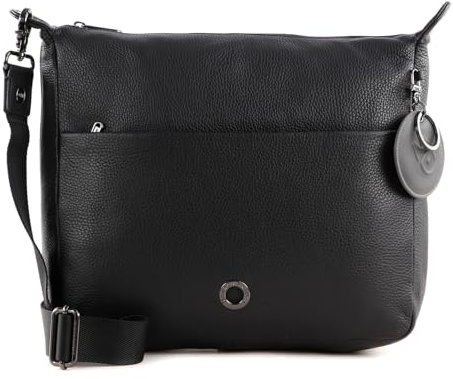 Mandarina Duck Damen Mellow Leather Schultertasche, Schwarz, 32x28x10 (L x H W) EU
