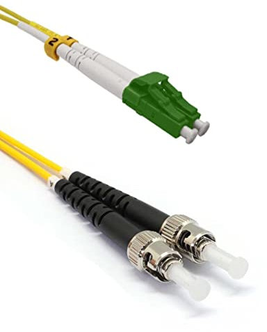 DG Systems - Cavo fibra ottica LC/A - ST duplex monomodale - Made in Italy (10 mt)