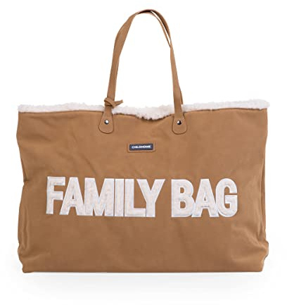 Childhome, Family Bag, Wickeltasche, Reisetasche/Wochenendtasche, Großes Fassungsvermögen, inkl. abnehmbarer Tasche, Suede