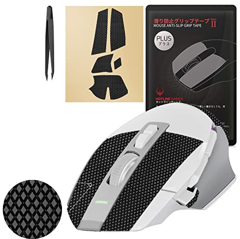 [ Grip Upgrade ] Hotline Games 2.0 Plus Anti Slip Grip Tape Compatible With Logitech G502 X Wired, G502 X Wireless Gaming Mouse Skins, Cut to Fit, Easy to Apply