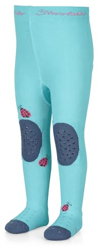 Sterntaler Krabbelstrumpfhose Gepard - ABS Strumpfhose für Mädchen - Kinder Strumpfhose mit Anti -Rutsch -Noppen an Knie, Spann und Sohle - Krabbelstrumpfhose für Krabbelabenteuer - mattrosa, 74