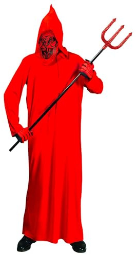 W WIDMANN MILANO Party Fashion - Costume da diavoletto per bambini | Cappotto con cappuccio e maschera per un costume da inferno, Halloween, Carnevale e feste a tema