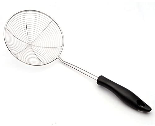 UNbit La Espumadera de Cocina con Mango es Adecuada for la Cocina, cocinar y freír Pasta, Filtro de Espumadera de Acero Inoxidable, fácil de Limpiar, Espumadera Profesional (Size : XXXL)