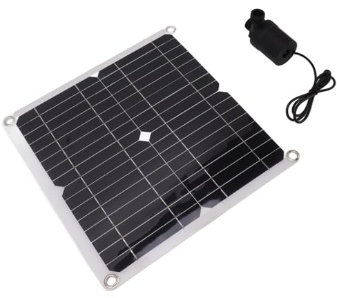 Topyond Solar-Wasserpumpen-Set – 50-W-Solarpanel-Springbrunnenpumpe – Komplett Mit Batteriekasten Und Zeitsteuerung – DC 12 V Solarbetrieben – Tauchfähig Und Tragbar