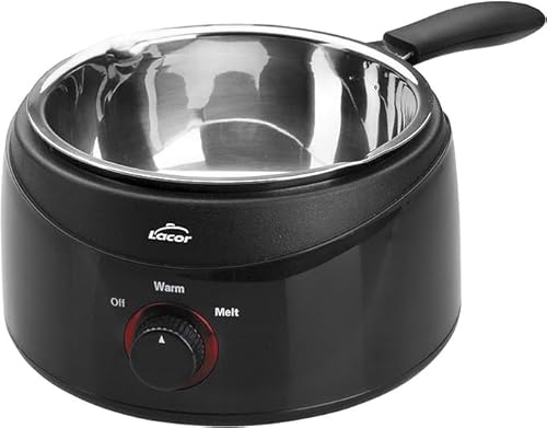 Suinga Baño Maria Electrico con Cazo Desmontable de Acero Inoxidable Lacor | Recipiente Calentador 16 cm Prof. 7 cm 50W