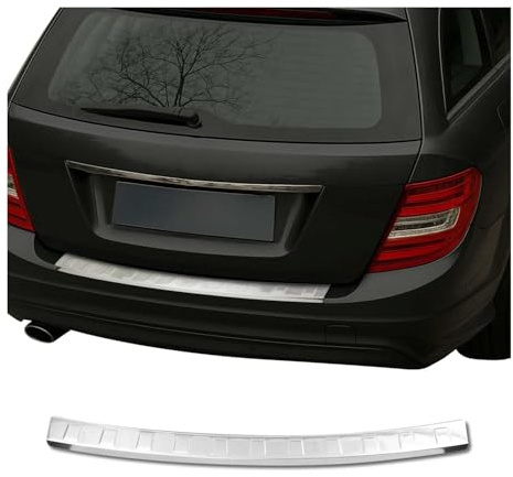 OMAC Ladekantenschutz kompatibel mit Mercedes C Klasse S204 T-Model 2008-2014 Edelstahl Chrom