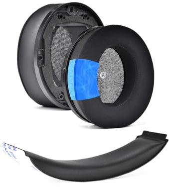 JOYSOG Replacement Ear Pads for Audeze Penrose/Penrose X/Mobius/for Hyper X Cloud Orbit S Headphones ear muffs/headband (Earpads+Headband Pad)